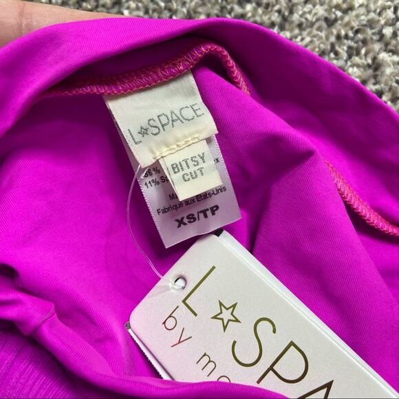 NWT L*SPACE Pointelle Rib Frenchi Bitsy Bottom XS - Picture 5 of 6